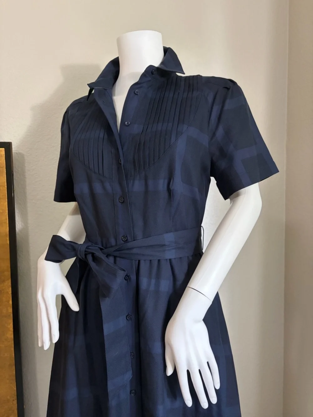 NWT Brooks Brothers 100% cotton button down shirt dress. Old money, classic - Picture 2 of 12